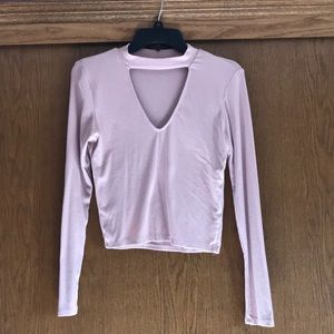 Long sleeve crop top